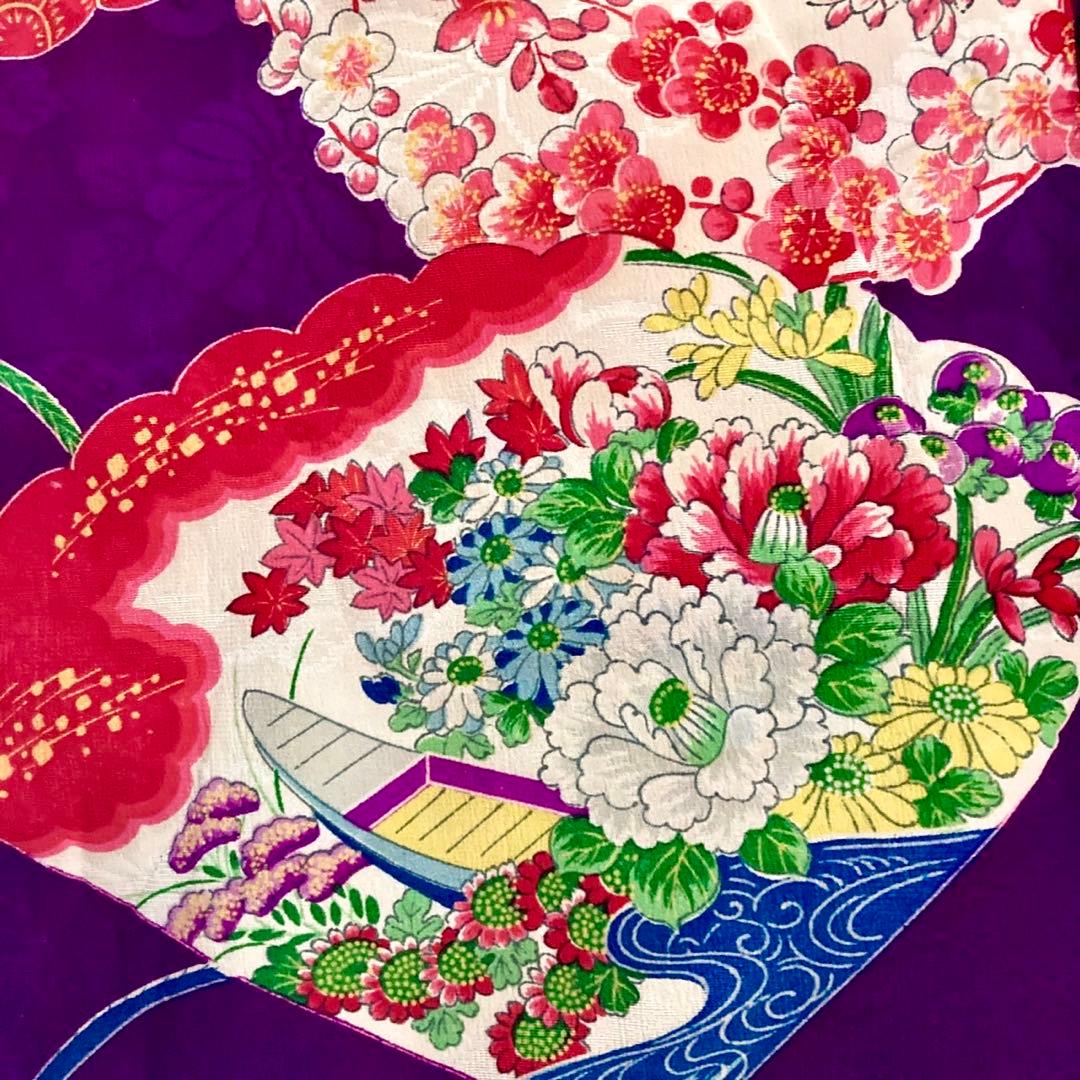 ★ねむです★女の子 子供着物 七五三 アンティーク着物 NO42