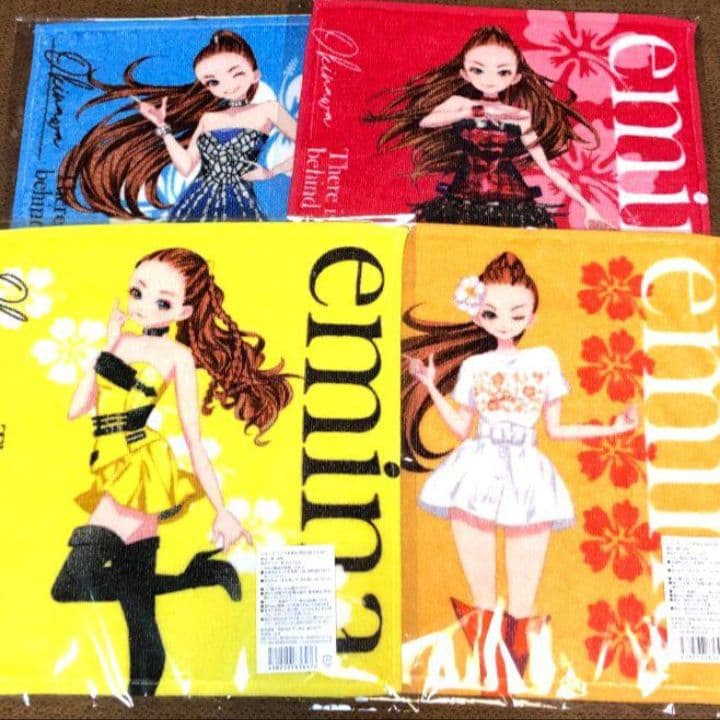安室奈美恵 エミーナ タオル 4枚セット 数量限定 セブンイレブン沖縄