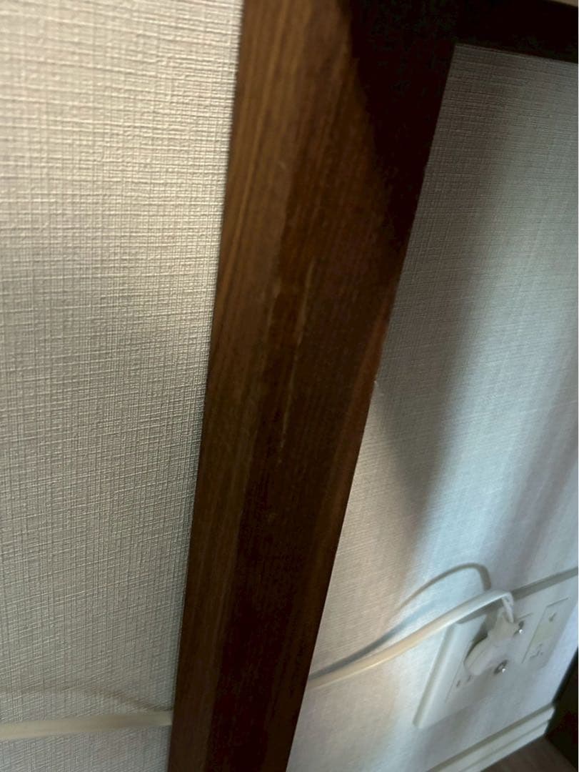 ウォールナット 木製 無垢 デスク107cm×50cm ナチュラル ブラウン系