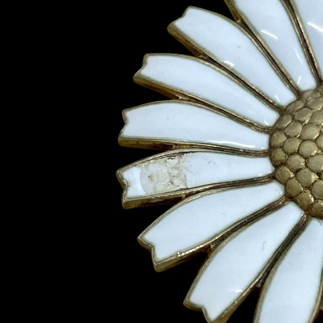 ジョージジェンセンデイジーブローチフラワーホワイト