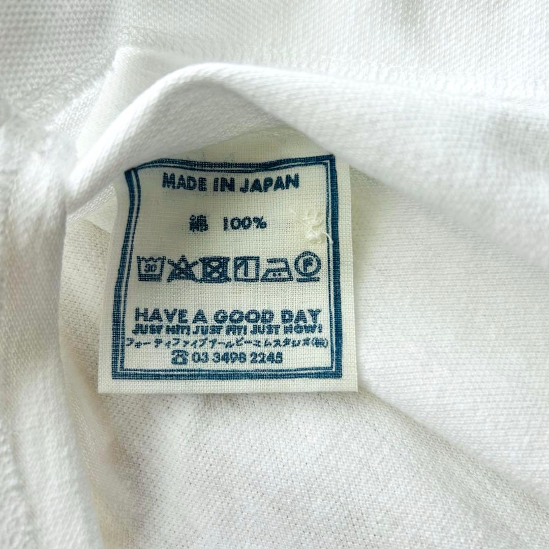 完売品✨45R カノコのMキャミポロ 現行 コットン100% 白 Free