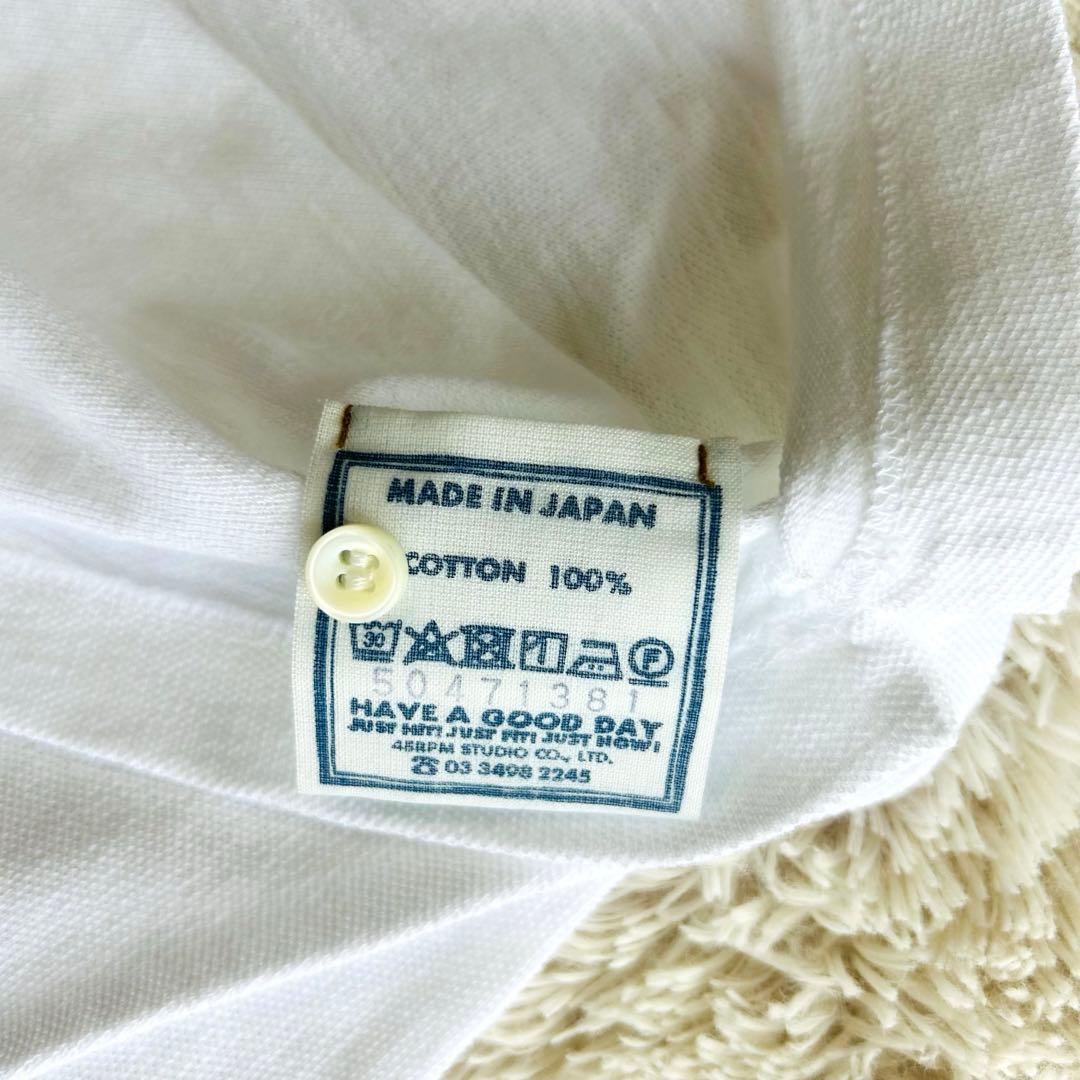 完売品✨45R カノコのMキャミポロ 現行 コットン100% 白 Free