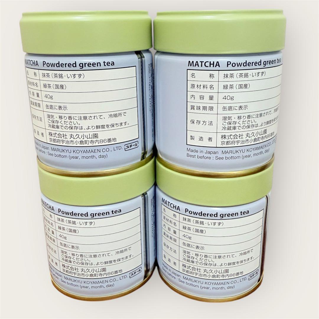 丸久小山園 抹茶 五十鈴40g 4缶丸久小山園 ISUZU 抹茶 4缶セット 40g