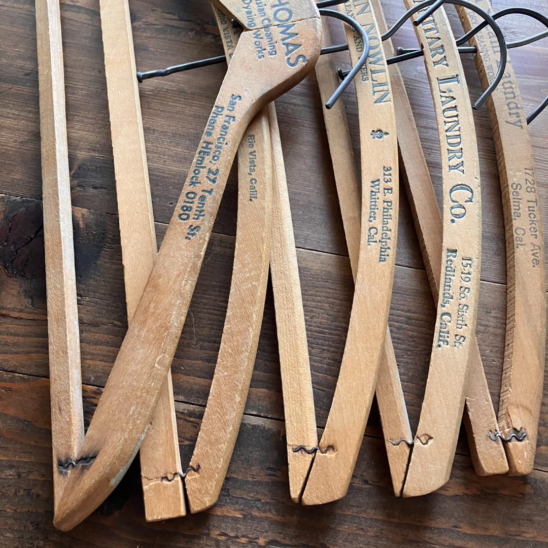 USA広告入ハンガー5本☆vintage／アメリカ／California