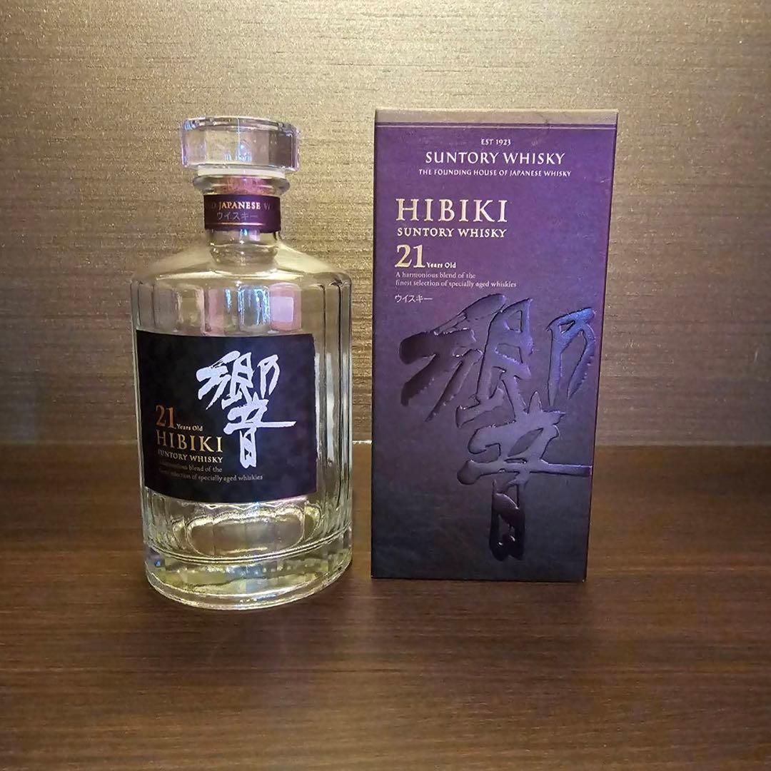 Hibiki 21 Year Old ウイスキー 空き瓶箱付き