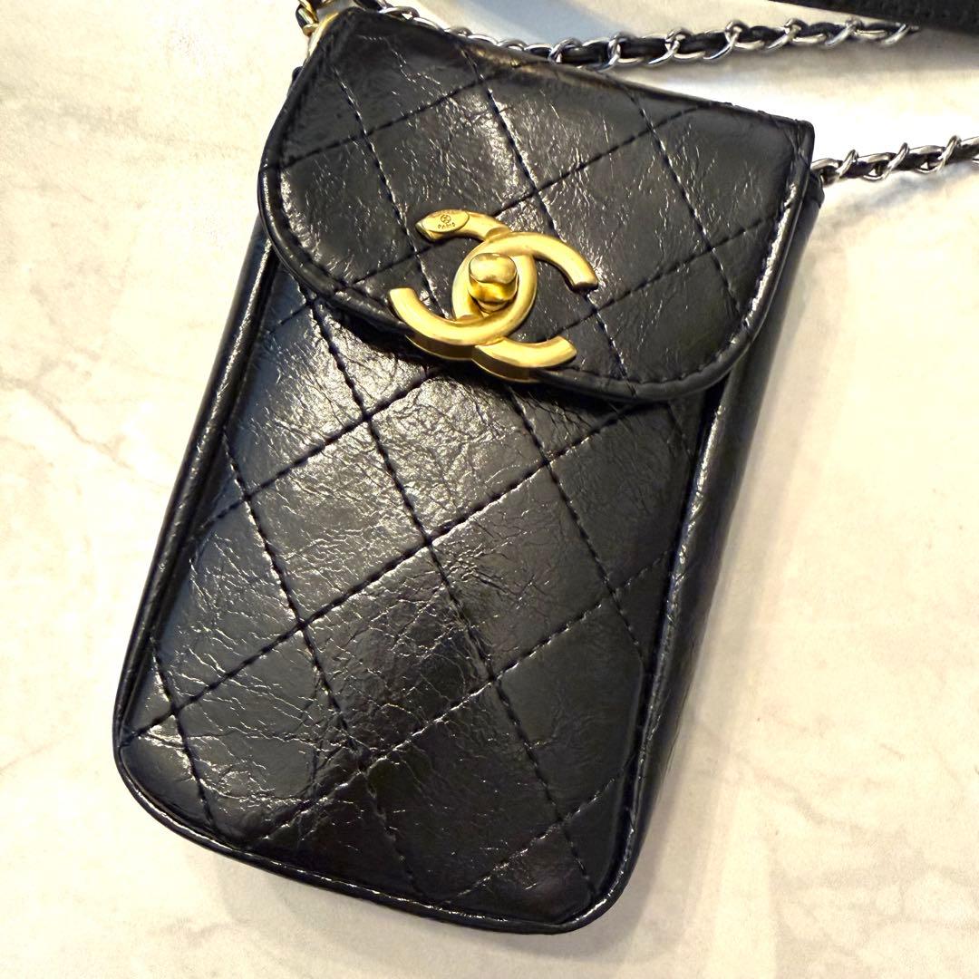 CHANEL シャンネルビューティー　ノベルティ　キルティングバッグ ブラック