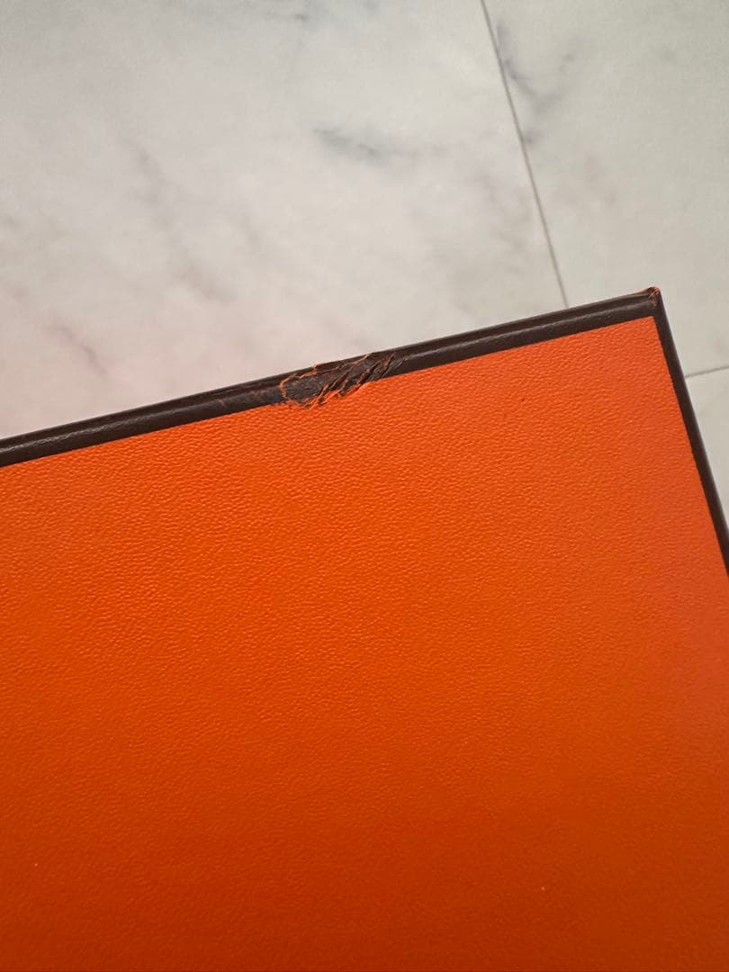 HERMES 空箱 ケリー28 オレンジ ボックス 1496 - メルカリ