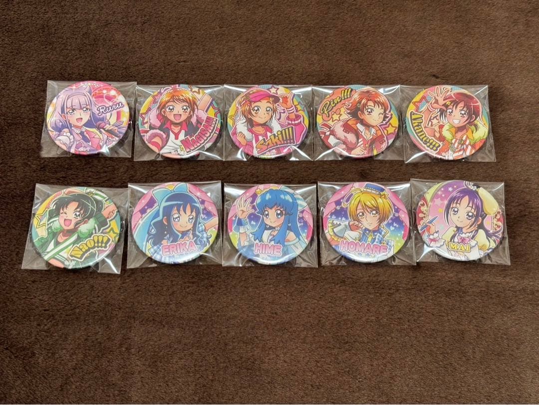 プリキュア　缶バッジ　アイドルプリキュア缶バッジ　春フェス　コンプリート
