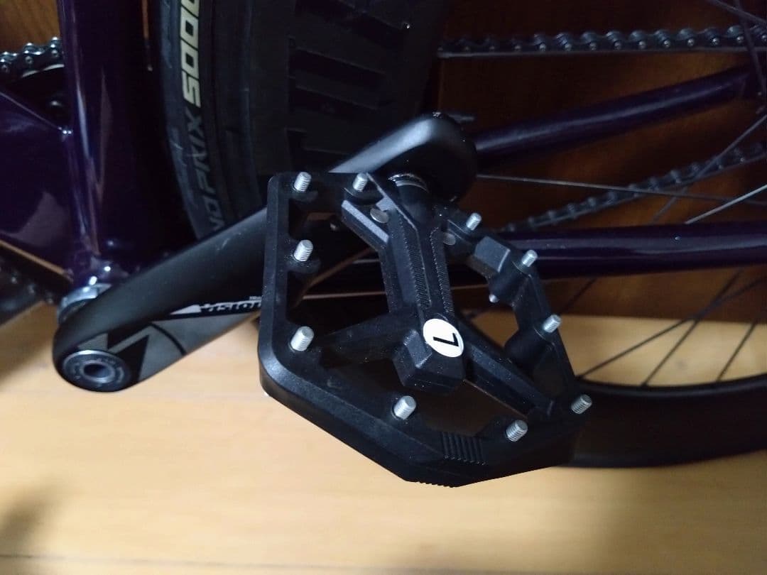 猫富士様用：運賃込】LEADER735 ピストバイク マーブル×ラメ