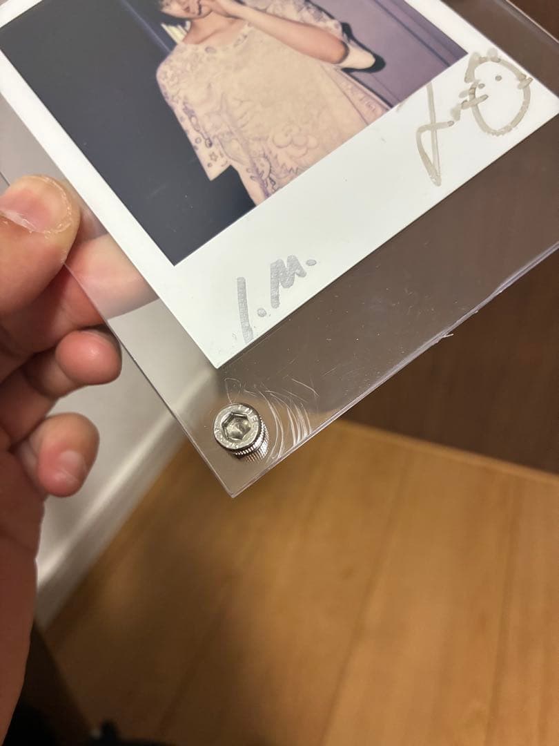 あのちゃん　直筆サイン入りポラロイド写真　チェキ　松岡一哲　pegasus