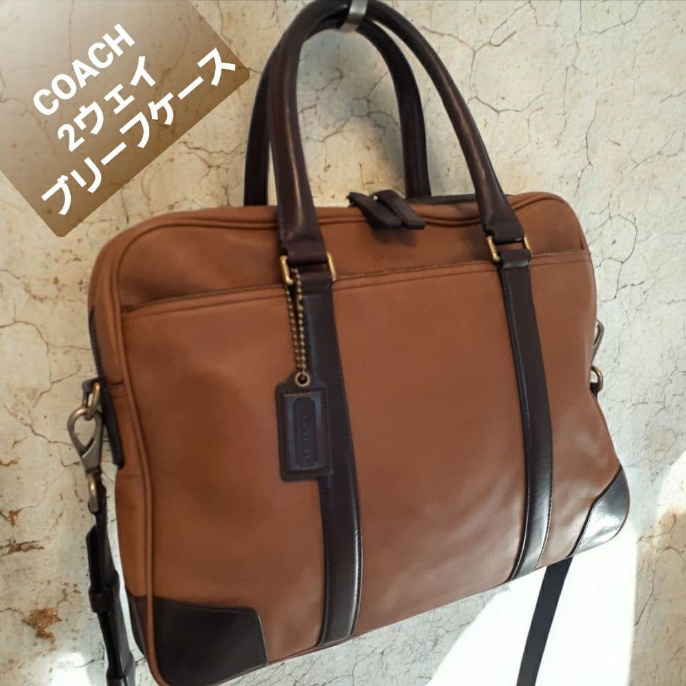 COACH 2way ビジネスバッグ ブリーフケース A4収納 オールドコーチ