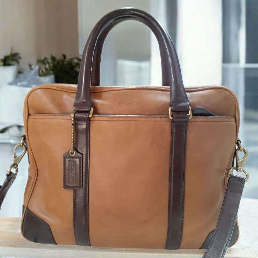 COACH 2way ビジネスバッグ ブリーフケース A4収納 オールドコーチ