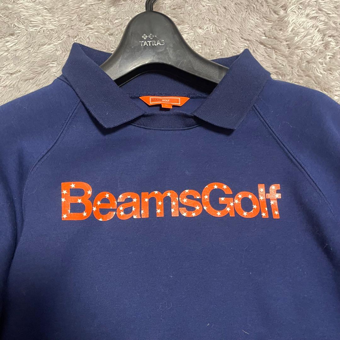 極美品　ビームスゴルフ BEAMSGOLF スウェット トレーナー 襟付き