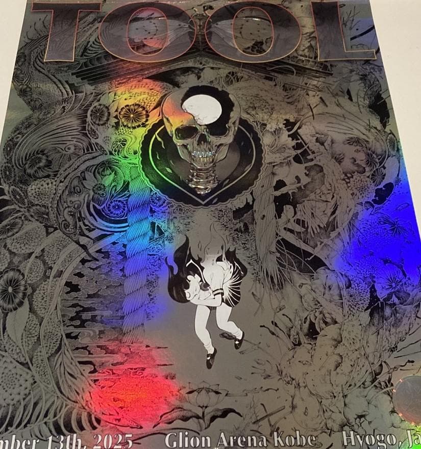 500枚限定TOOLポスター日本限定 神戸来日公演 桃桃子