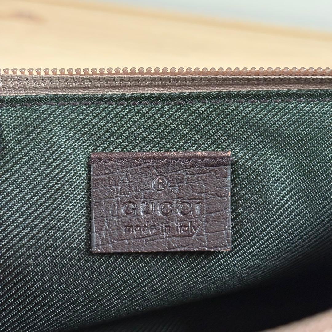 美品　GUCCI グッチ　シェリーライン　GG柄　アクセサリーポーチ　バッグ