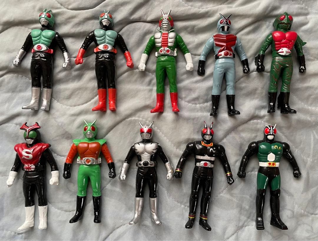 栄光の昭和ライダー ソフビセット 仮面ライダー 栄光の7人ライダー