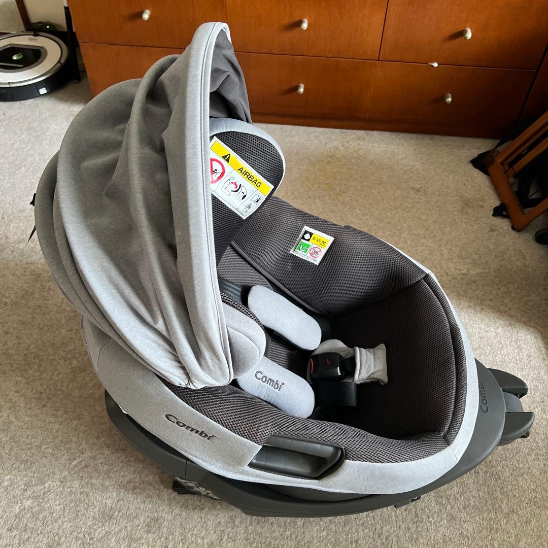 Combiコンビ　チャイルドシートTHE S 上位機種 グレー 日よけ付き