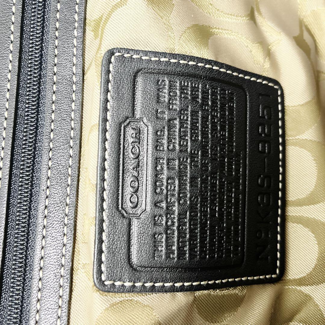 COACH ハンドバッグ　ステッチ ベルト ソーホー レザー 金具 肩掛け