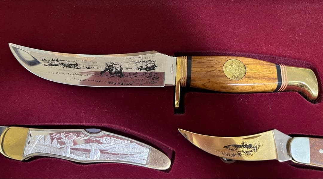 ドイツ製 ゾーリンゲン 飾りナイフ 12本セット 額入り 鍵付き