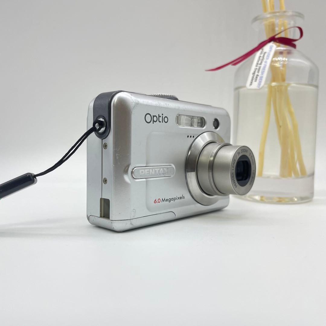 スマホ転送OK✨PENTAX Optio E20✨動作確認済 単三電池 可愛い♪