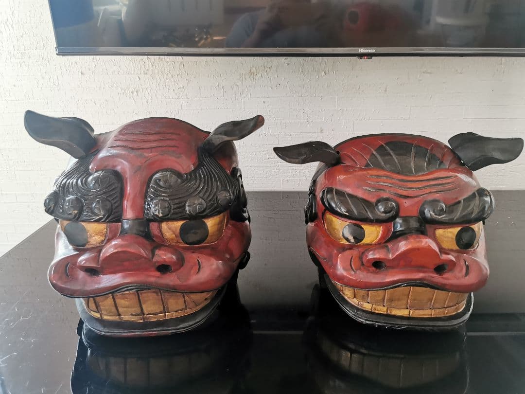 獅子舞 獅子頭 獅子舞 獅子頭 神楽 伝統工芸 開運 魔除け 縁起物