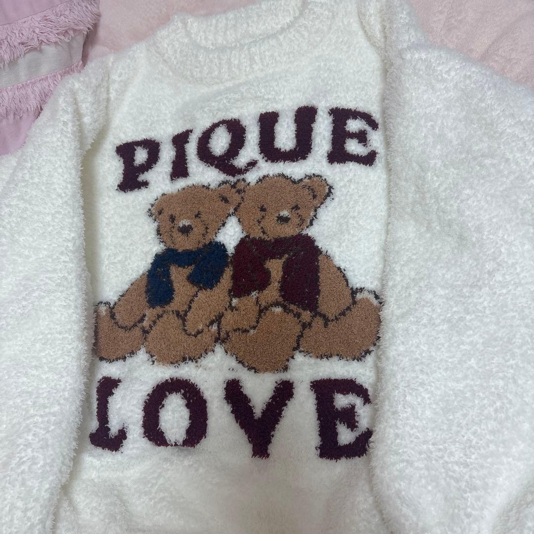 新品ジェラートピケ　ホリデーベア　ジャガードプルオーバー&ロングパンツ