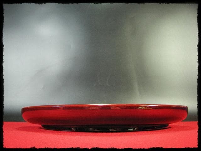 即中斎 御筆写 寿盆 柳庵好 表千家 初瀬川柳庵 茶道具 点前盆 飾盆 f179