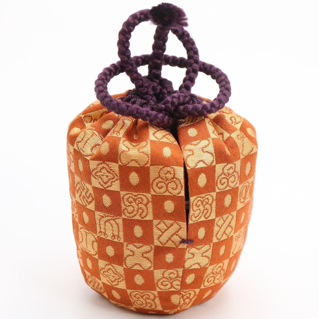 無銘 真塗 中棗 茶道具 遠州緞子仕覆付 C816 N1