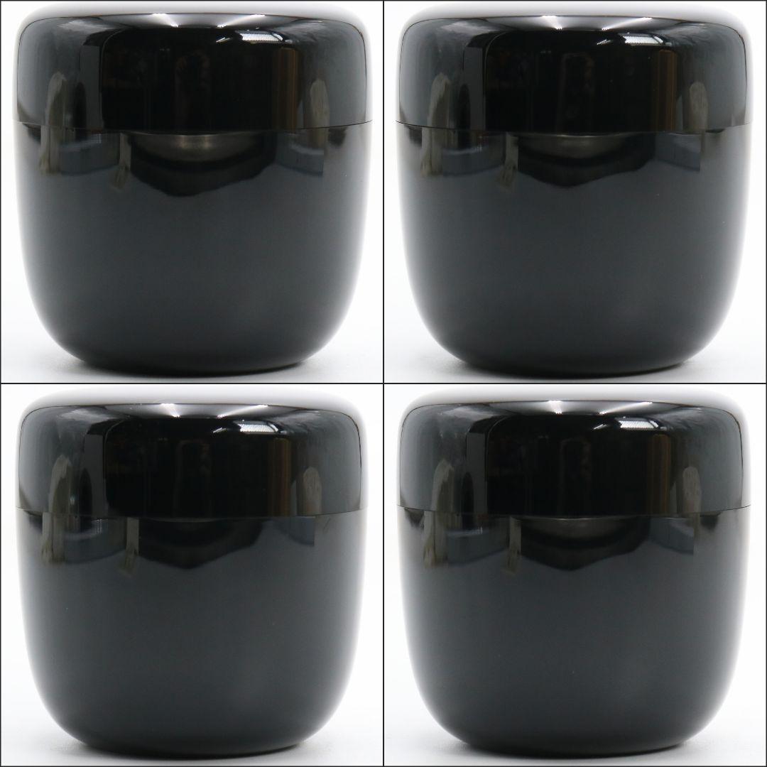 無銘 真塗 中棗 茶道具 遠州緞子仕覆付 C816 N1