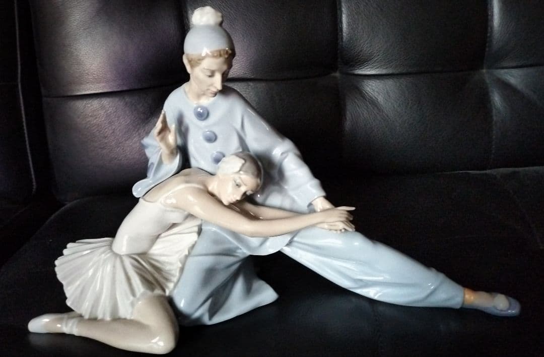 LLADRO　リヤドロ　道化師とバレリーナ