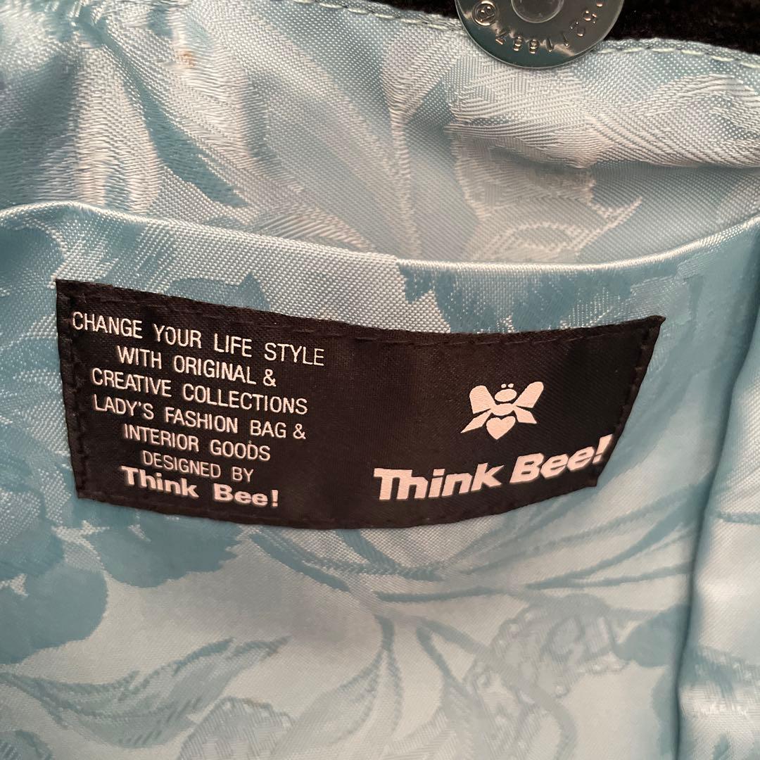 マ*ん様 Think Beet 刺繍ハンドバッグ 黒