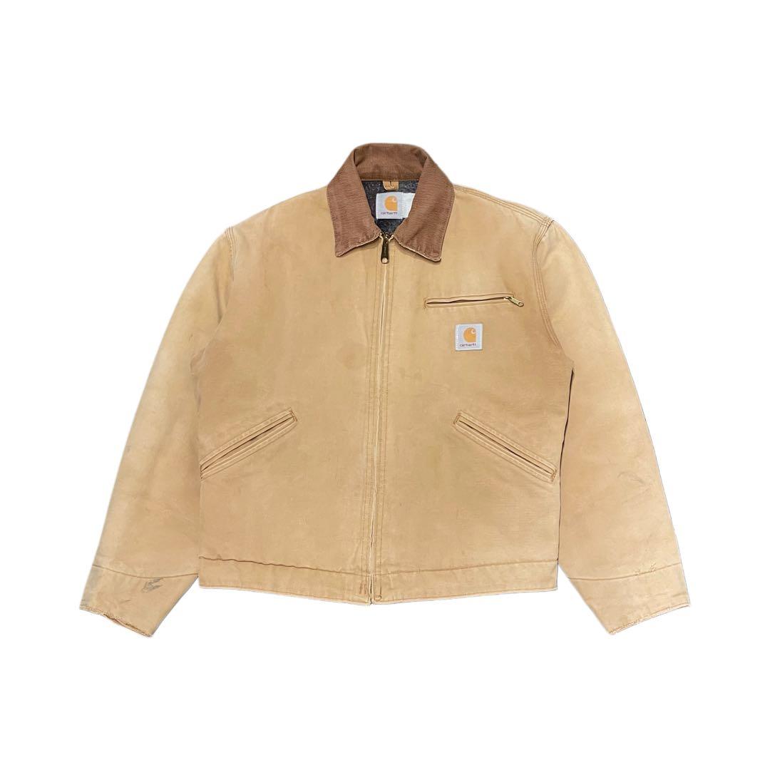 S】80s Carhartt デトロイト ジャケット ベージュ カーハート - メルカリ