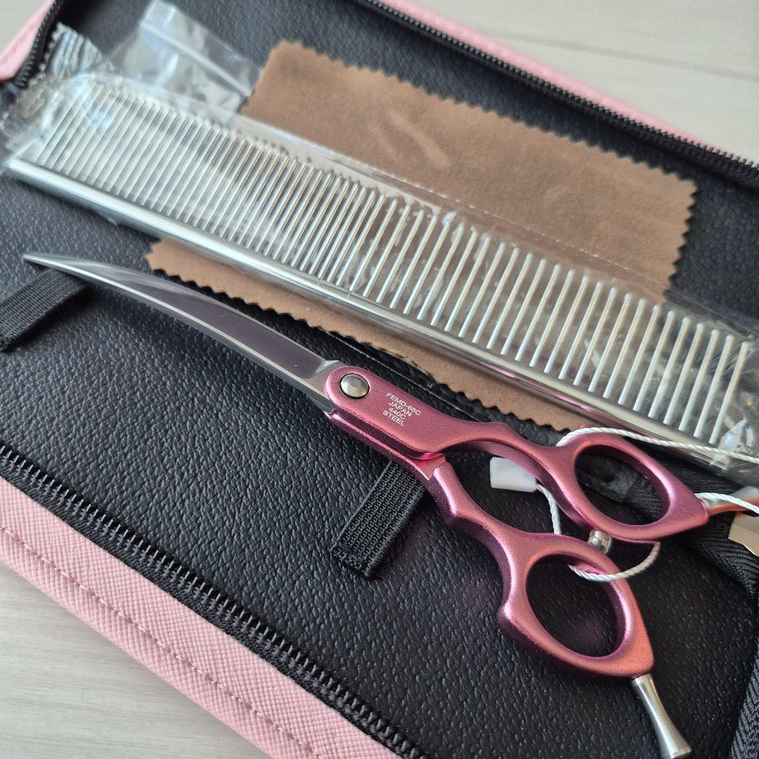 新品★フェニーチェ 6.5in★軽量アルミ カーブシザー★軽量トリミングシザー