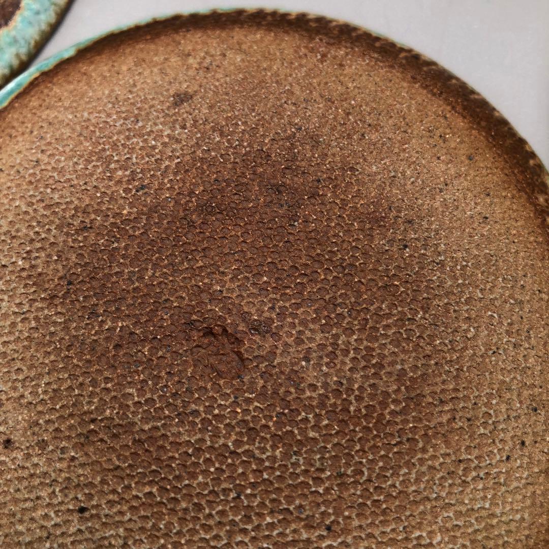 有田焼玉峰窯中尾哲彰銀河釉ブルー瑠璃色釉薬11.5cm布目小皿プレート5