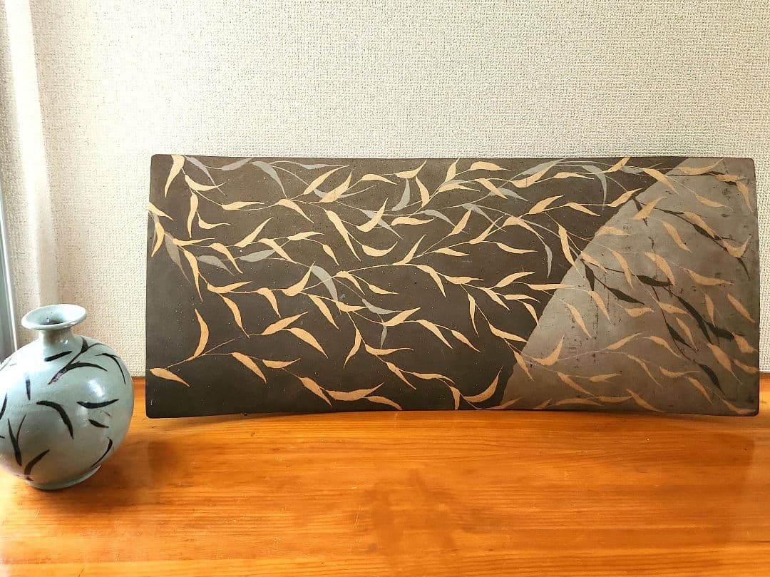 陶板　作家　陶器　工芸　アンティーク　ヴィンテージ置物