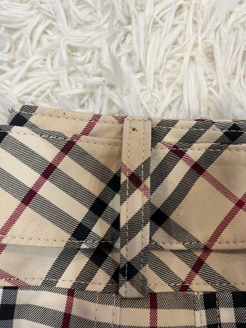 BURBERRY BLUELABELノバチェック　プリーツヒダスカート膝丈ベルト