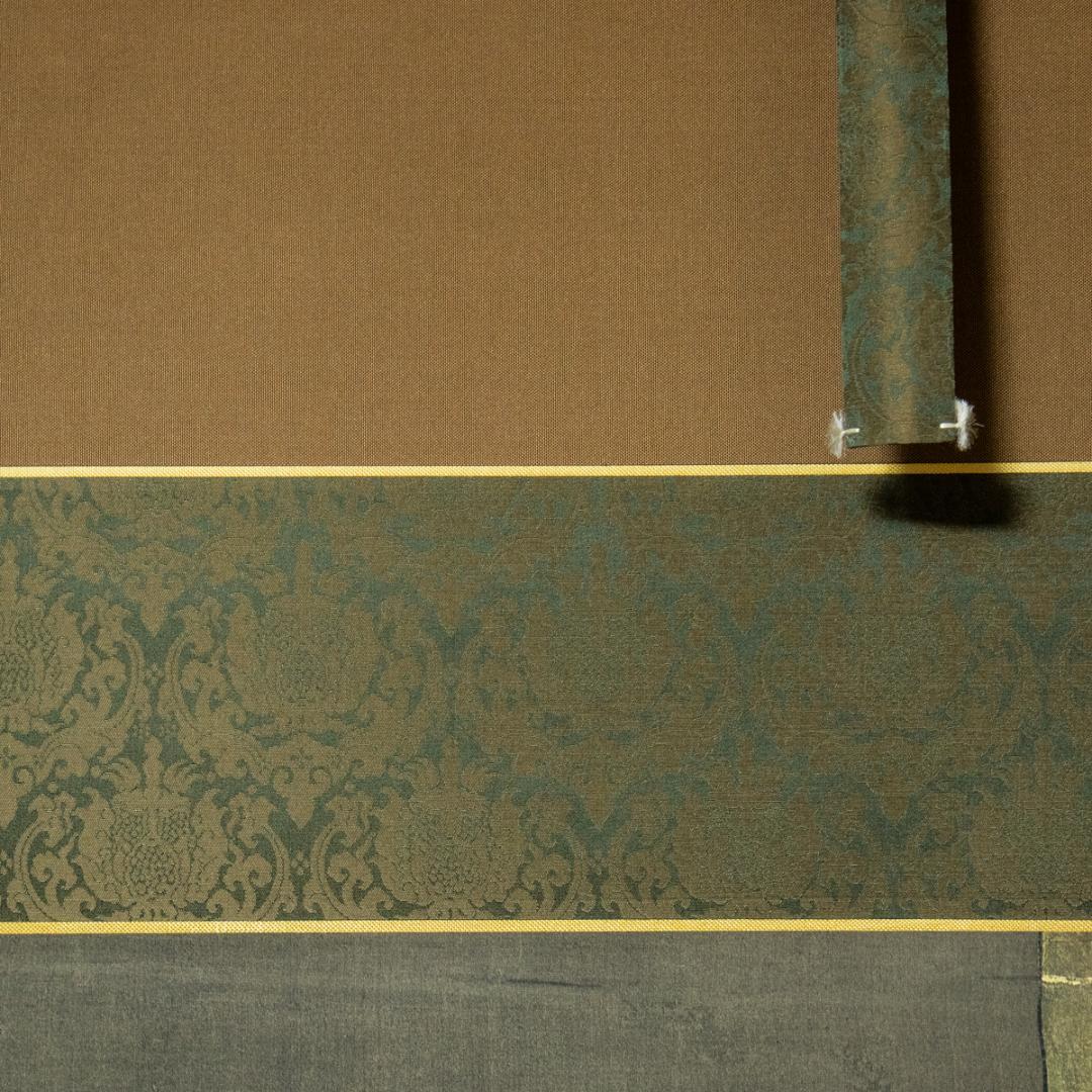 掛軸-1498親鸞聖人像熊皮御影宇佐美松鶴堂複製総幅101センチの大幅