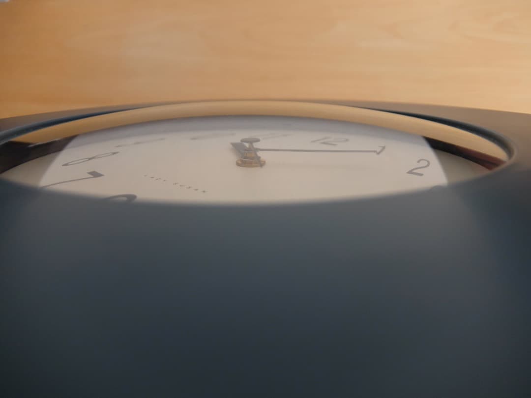 【美品＆動作確認済】80’sポストモダン アシメントリーデザインが魅力のクロック