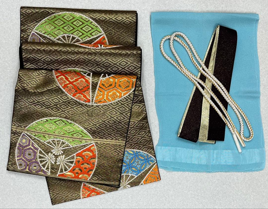 振り袖 フルセット 別誂長襦袢 金彩加工 刺繍入り ガード加工 川島袋帯