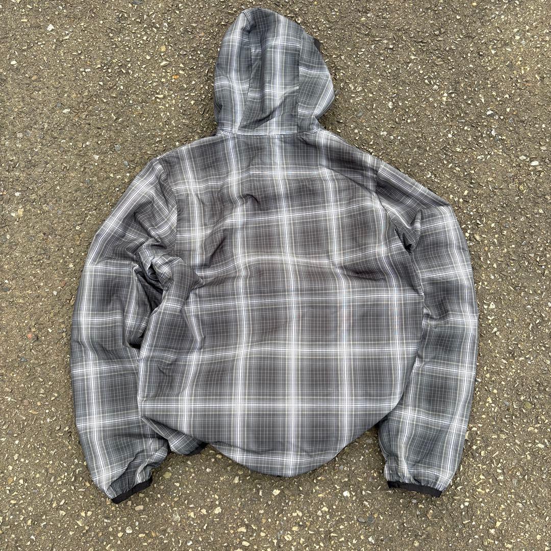 90s Nikeフード付きチェックジャケット リバーシブル