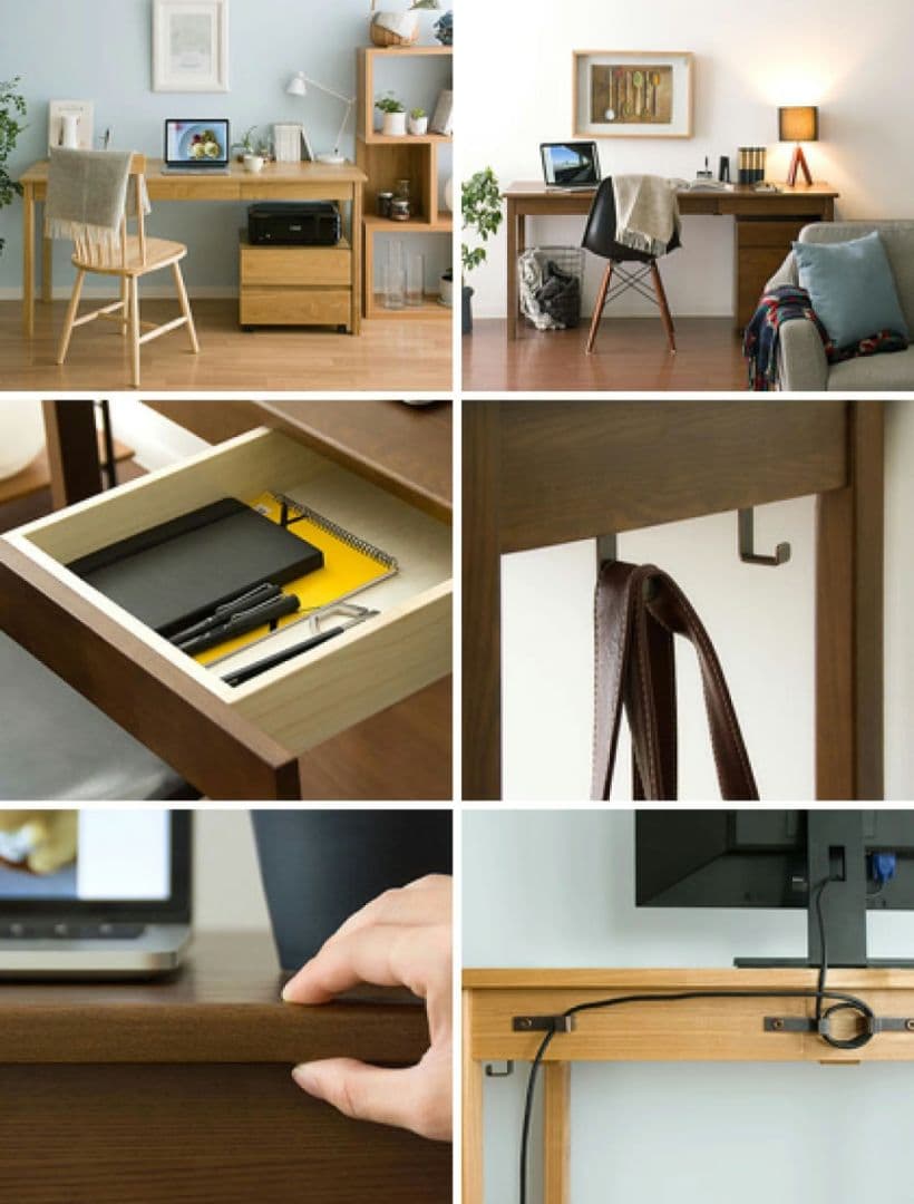 【値下げ】パソコンデスク タモ材 155cm幅