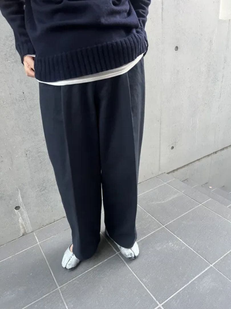 完売 JULY NINE チノパン ネイビー Mサイズ　試着のみタグ付き