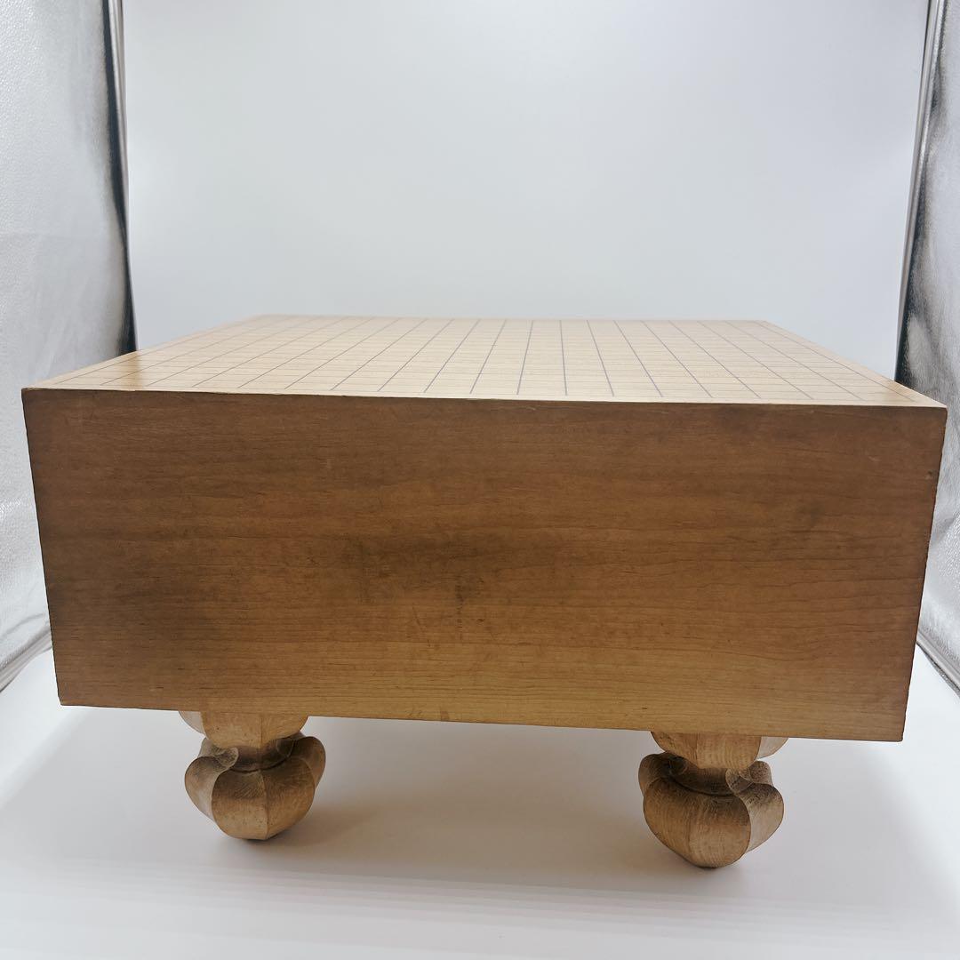 【良品】碁盤 本榧 天柾 ヘソ付き 脚付き 厚み17cm