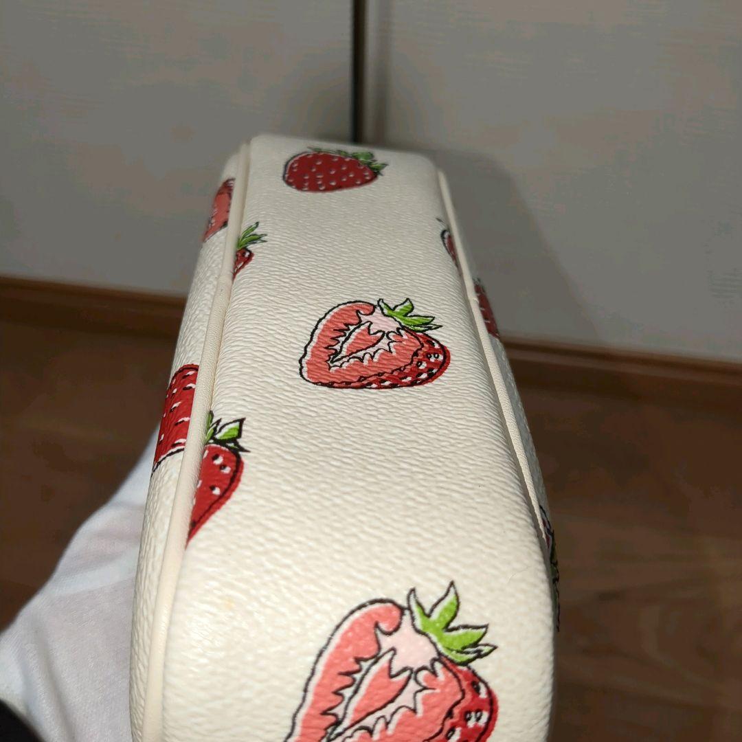 【極美品】COACH イチゴ柄 CBA80 ミニ ジェイミーショルダーバッグ