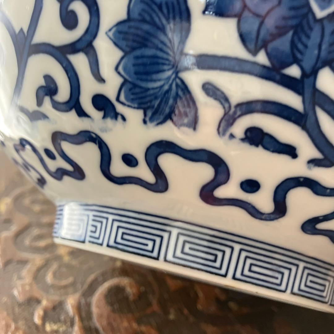 大明嘉靖年製 青花 華唐草文 中国美術 大鉢 - メルカリ