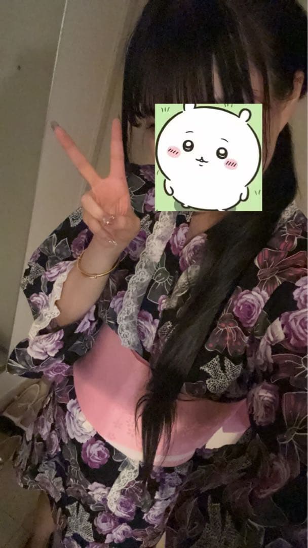 りぼん柄 浴衣ドレス 地雷 量産型 160 M〜L Y2K 平成ギャル 姫ギャル