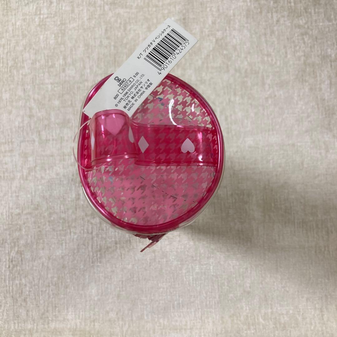 希少 ハローキティ カオハナ ビニールポーチ クリアペンポーチ 1996年