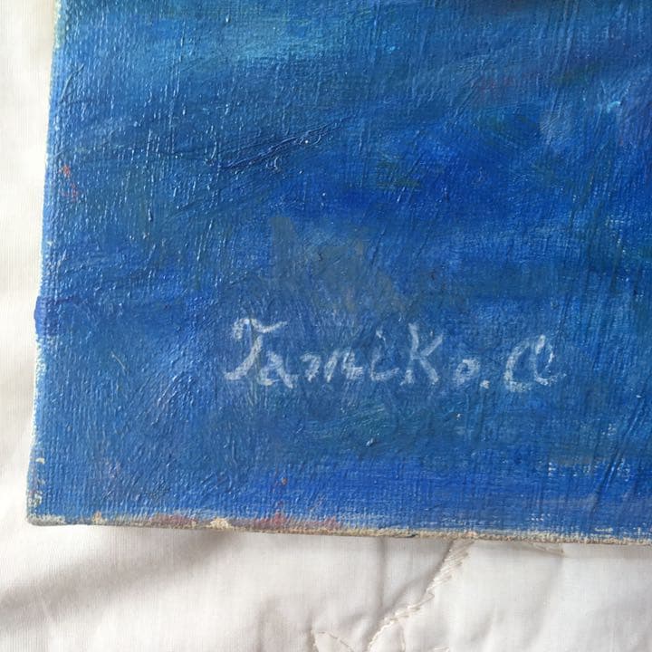 油絵 画家・尾形民子 バラとレモンと瓶の油絵 - メルカリ