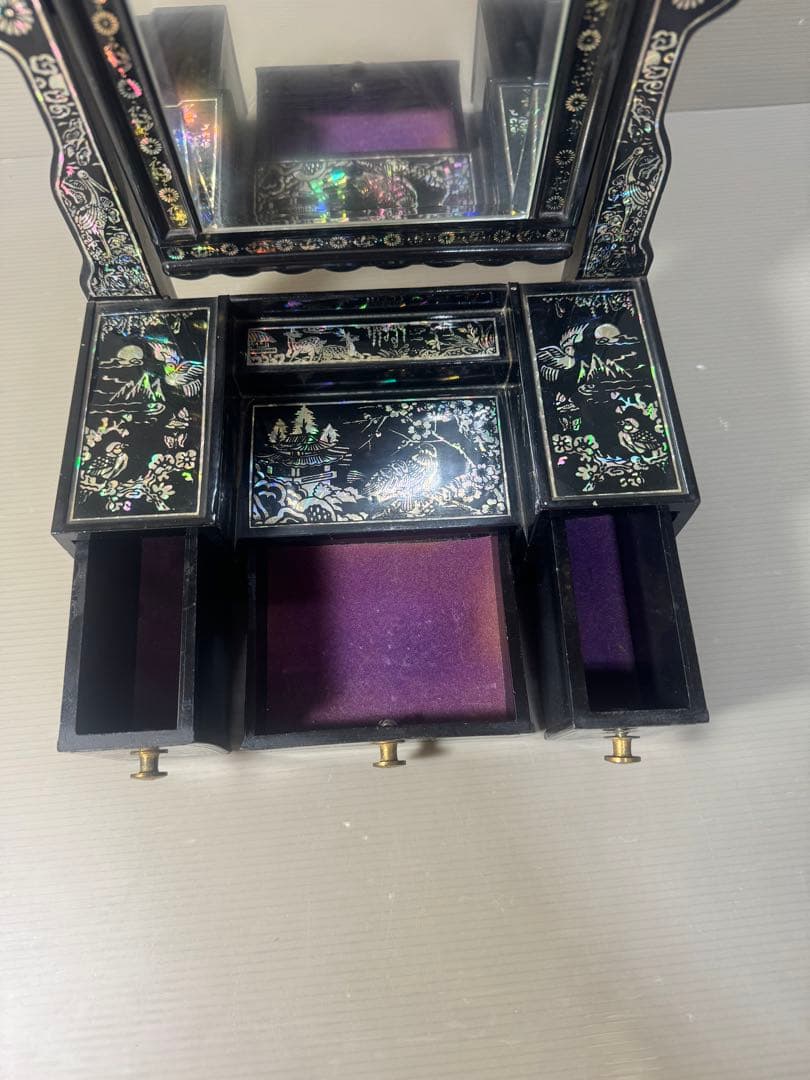 2608 螺鈿細工 鏡台 花鳥 ドレッサー - winetouritalia.com