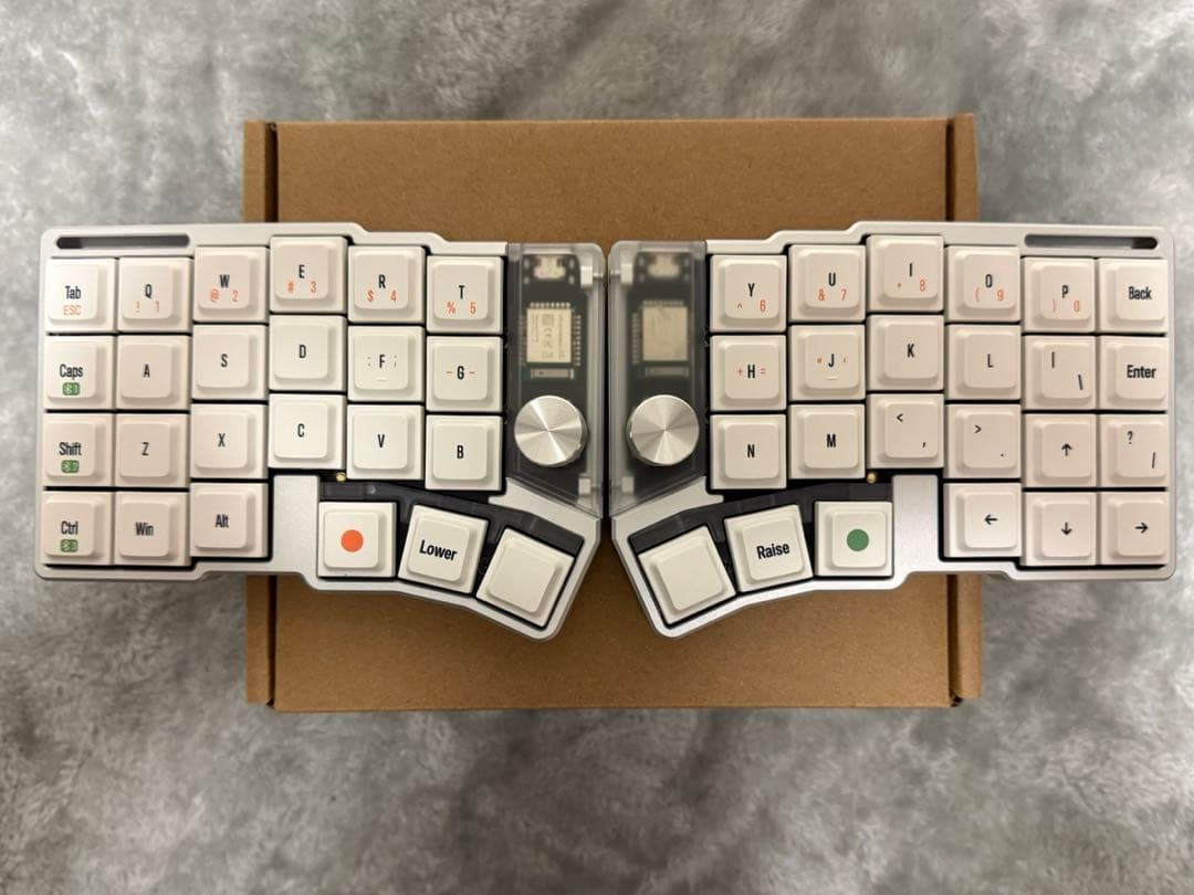 Cornix LP分割キーボード シルバー Cornix LP 無線分割キーボード